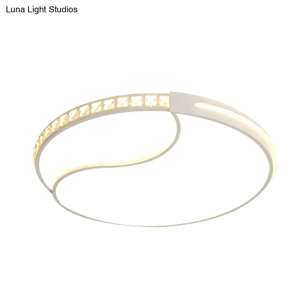 Premium 16.5”/20.5”/24.5“ White Led Ceiling Mount Round Flush Light Fixture In Warm/White –
