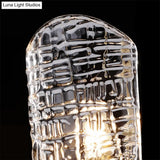 Prism Crystal Wall Sconce With 1/2 Lights - Brass Mount For Corridors