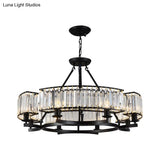 Prismatic Crystal Chandelier - Modern Suspension Lighting For Living Room