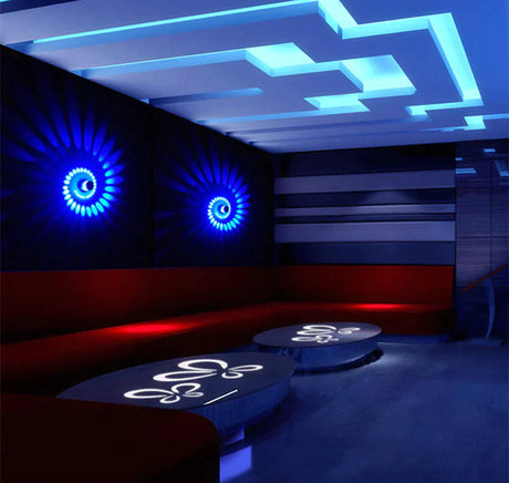 Modern Led Ceiling Light 3W Rgb Wall Sconce For Art Gallery Decoration Front Balcony Lamp Porch