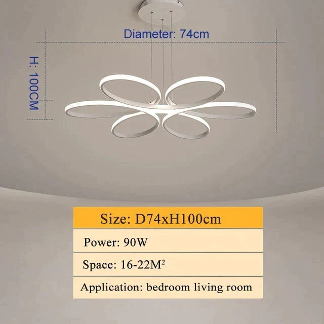 Modern Led Ceiling Lamp Lighting For Living Room Lustre Lamparas Light 72W 90W 120W Lampadario Lamp