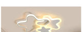 Kids Room Led Chandelier Light For Baby Bedroom New Modern Lamp With Remote Control White Pink Color