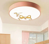Led Ceiling Lamp Cartoon Kids Boy Girls Room Round Multicolor 18W Surface Mounted Lighting Fixtures