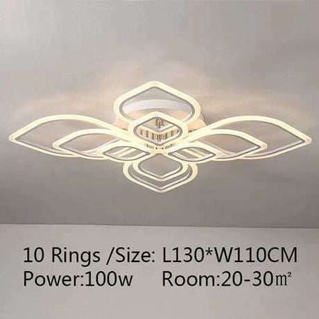 Modern Ceiling Lights Led Lamp For Living Room Bedroom Study White Color Surface Mounted Deco