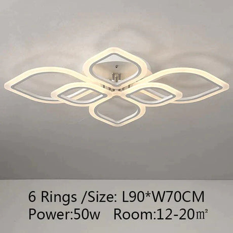 Modern Ceiling Lights Led Lamp For Living Room Bedroom Study White Color Surface Mounted Deco