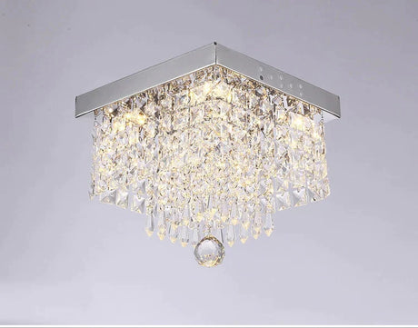Square Simple Aisle Living Room Led Ceiling Crystal Lamp Balcony Entrance Corridor Creative Ceiling