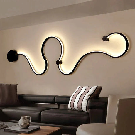 Creative Led Ceiling Lights For Living Room Bedroom Black/White Aluminum Lamp Body Indoor Lighting