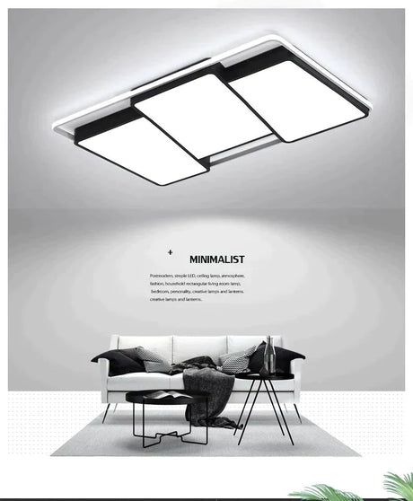 Modern Ceiling Lights Remote Dimmable Led Lamp Fixture For Dining Living Room Bedroom Kitchen Home