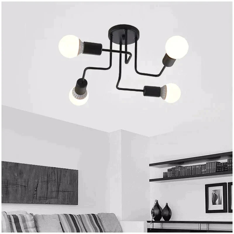 Vintage Ceiling Lights Iron Personality For Living & Bed Room