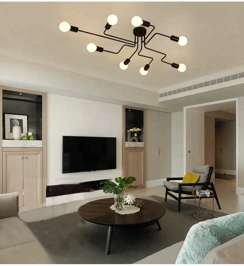 Vintage Ceiling Lights Iron Personality For Living & Bed Room