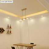 Reclaimed Wood Pendant Light Fixture - 3-Light Rectangle Island Lamp In Beige For Dining Room