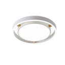 Red Nordic Style Flush Mount Light - Acrylic Metal Ceiling Lamp For Kindergarten White / 16’