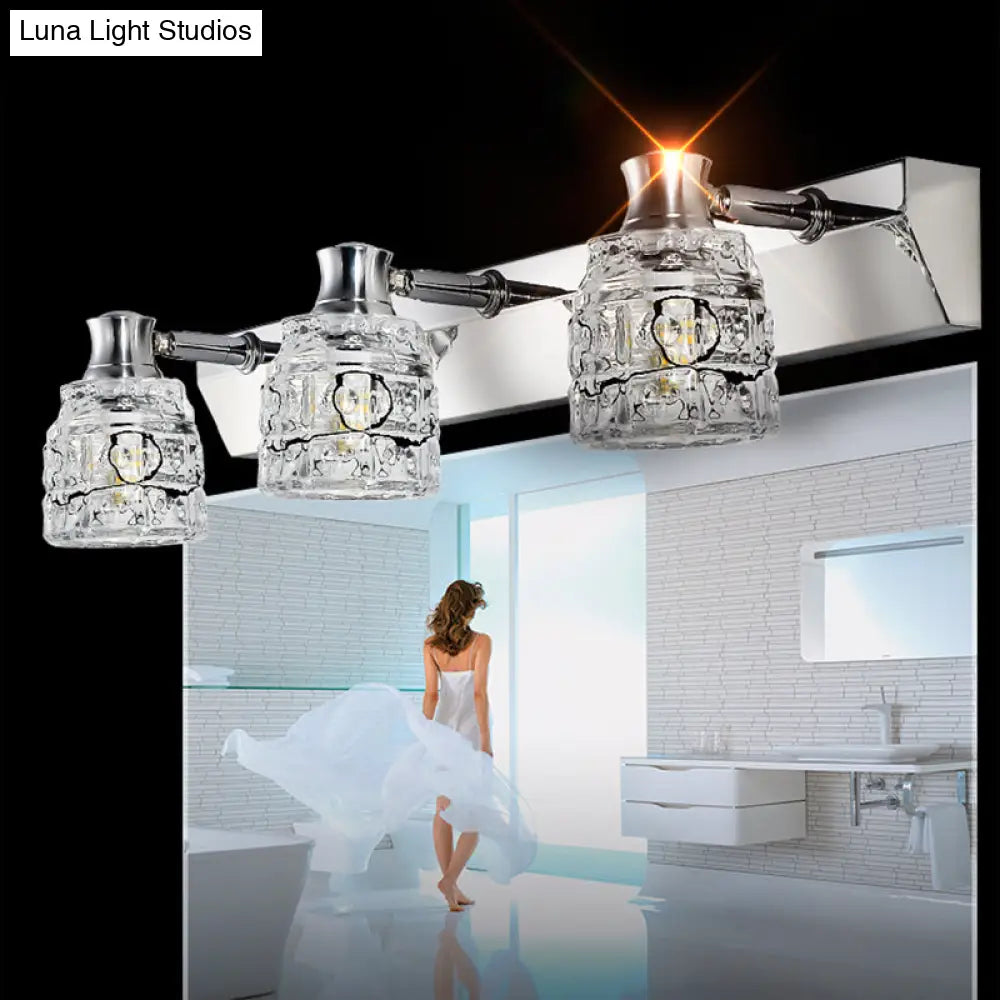 Retro Crystal Vanity Lights: Elegant Armed Wall Light Fixtures
