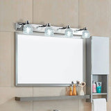 Retro Crystal Vanity Lights: Elegant Armed Wall Light Fixtures Silver / 23