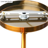 Retro Dome Wall Sconce - Brass/Chrome Swing Arm Metal Lighting For Bathroom