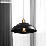 Retro Double Bubble Pendant Lamp: Metallic 1-Light Hanging Ceiling Light In Black/White For Coffee