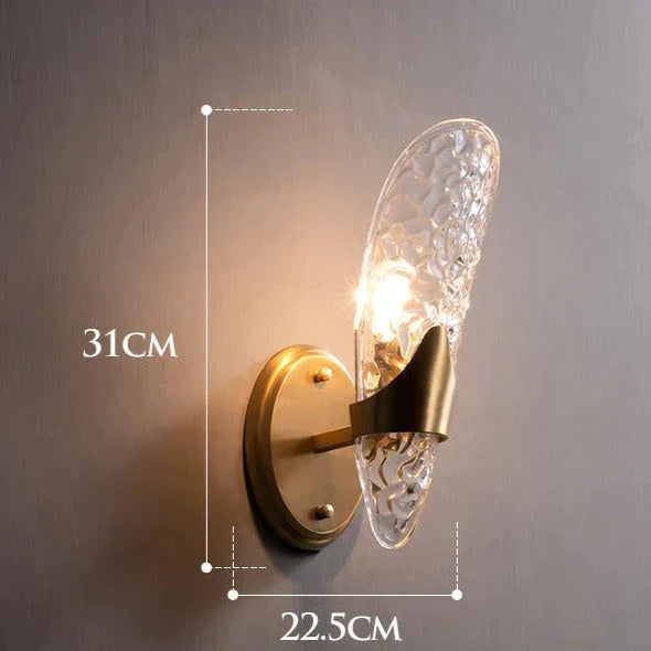 Retro Light Luxury Nordic All Copper Wall Lamp Lamps