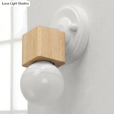 Retro Metal And Wood Exposed Ceiling Mounted Light - White Finish | 1 Head Adjustable Semi Flush