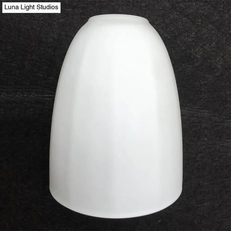 Retro Milk Glass Wall Lamp With Metal Backplate For Living Room