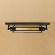 Retro Style 1 - Light Linear Ceiling Mount Fixture With Cage Shade - Black Metallic Flush
