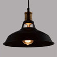 Retro Style Iron Pendant Ceiling Light - 1 Head Suspension Lighting For Bars Black / 10.5’