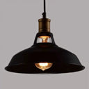 Retro Style Iron Pendant Ceiling Light - 1 Head Suspension Lighting For Bars Black / 10.5’