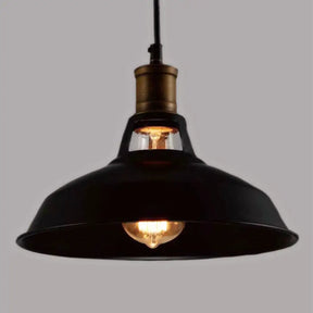 Retro Style Iron Pendant Ceiling Light - 1 Head Suspension Lighting For Bars Black / 10.5’
