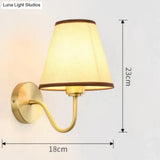 Retro-style Living Room Background Wall Bedroom Headlights Full Copper Wall Lamps Single Copper Wall Lamps