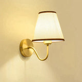 Retro-Style Living Room Background Wall Bedroom Headlights Full Copper Lamps