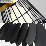 Retro Stylish Black Finish Metal Pendant Lighting With 3 Light Fixtures For Badminton Theme
