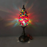 Retro Teardrop Glass Task Lamp - Small 1 Head Desk With Metal Base (Red/Green/Rose Red) Watermelon