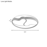 Romantic Heart-Shaped Flush Ceiling Light With Acrylic Finish - Ideal For Living Room & Kindergarten