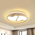 Romantic Heart-Shaped Flush Ceiling Light With Acrylic Finish - Ideal For Living Room &