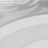 Romantic Led Ceiling Mount Light With Acrylic Rose Edge - Ideal For Girls’ Bedroom