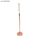 Rose Gold Firework Battery Table Lamp - Modern Led Nightstand Lighting For Girls Bedroom