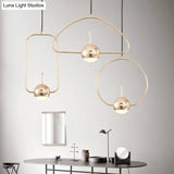 Rose Gold Led Pendant Light With Minimalist Design And Acrylic Dome Shade -