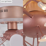 Rose Gold Metallic Branch Ceiling Lamp - Stunning Semi Flush Dining Room Light