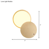 Rotatable Gold Metal Led Wall Sconce - Contemporary Lamp Fixture