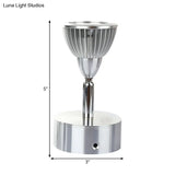 Rotatable Industrial Mini Wall Sconce - Chrome Finish 1-Light Mount