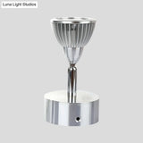 Rotatable Industrial Mini Wall Sconce - Chrome Finish 1-Light Mount