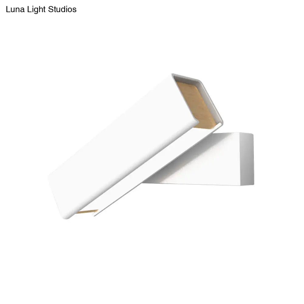 Rotatable Led Sconce Lamp: Modern Aluminum Wall Mounted Lighting In Warm/White Light -