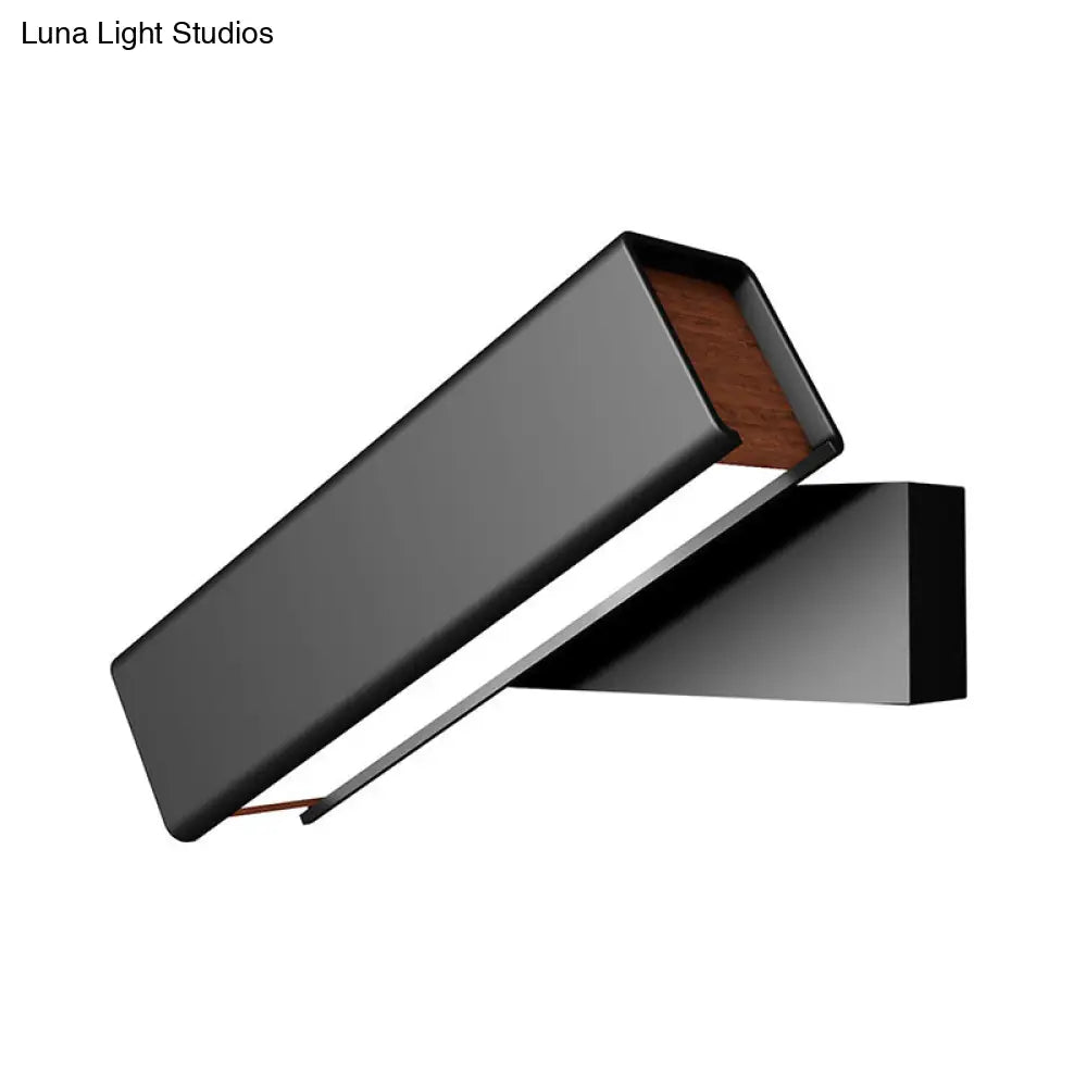 Rotatable Led Sconce Lamp: Modern Aluminum Wall Mounted Lighting In Warm/White Light -
