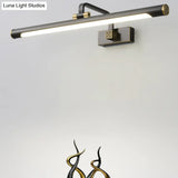 Rotating Tube Wall Vanity Light - Traditional Metal Led Bathroom Lighting Fixture