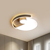 Rounded Splicing Ceiling Flush Acrylic Led Lighting 18’/22’ Dia – Modern Design Warm/White