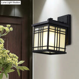 Rustic Black Aluminum Wall Sconce With Opal Glass Shade - Open Bottom Design