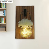 Rustic Glass Shade String Lights For Tea Shops - Perfect Flower And Plant Accents