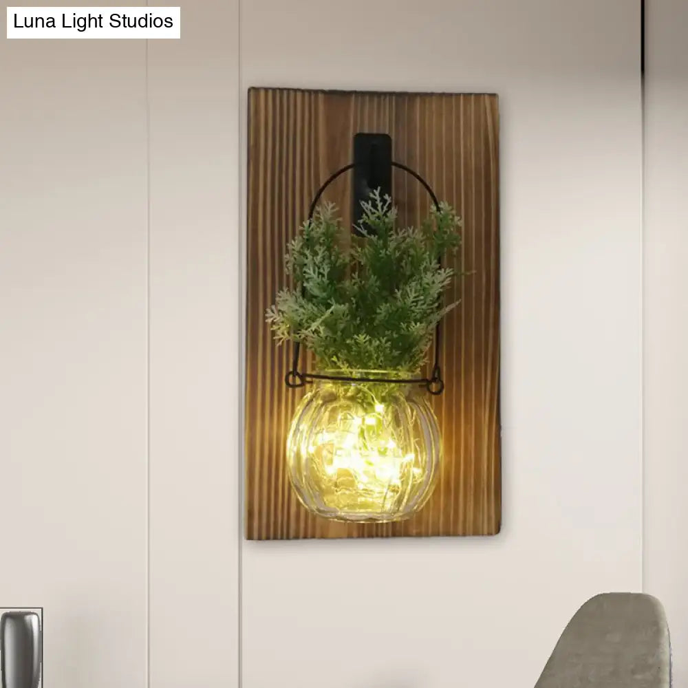 Rustic Glass Shade String Lights For Tea Shops - Perfect Flower And Plant Accents