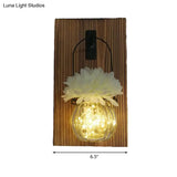 Rustic Glass Shade String Lights For Tea Shops - Perfect Flower And Plant Accents
