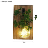 Rustic Glass Shade String Lights For Tea Shops - Perfect Flower And Plant Accents