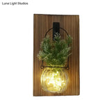 Rustic Glass Shade String Lights For Tea Shops - Perfect Flower And Plant Accents